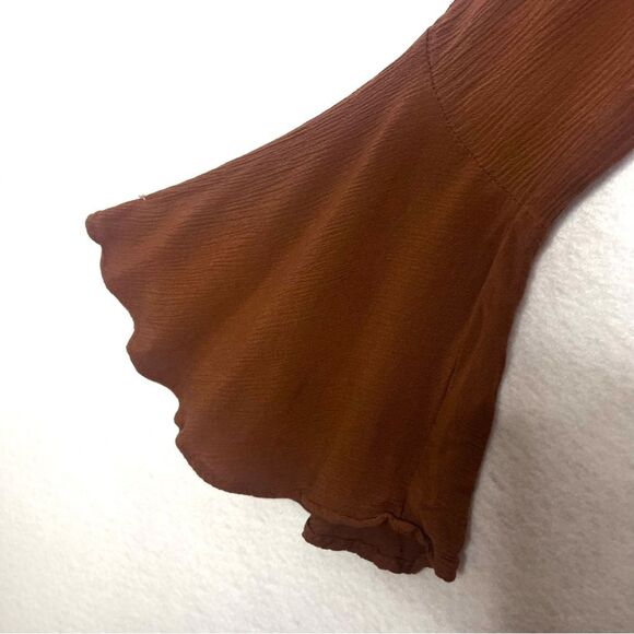 Vintage Y2K Flare Sleeve Top Women Small Whimsigoth Witchy Fairy Grunge Bell 90s - Picture 5 of 11